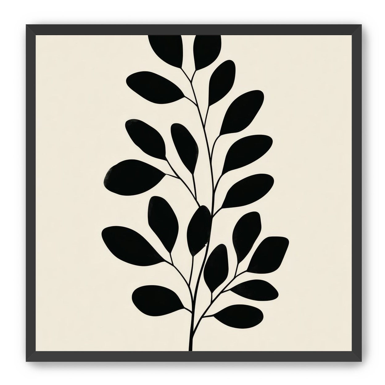 Plant Cutout on Cream
