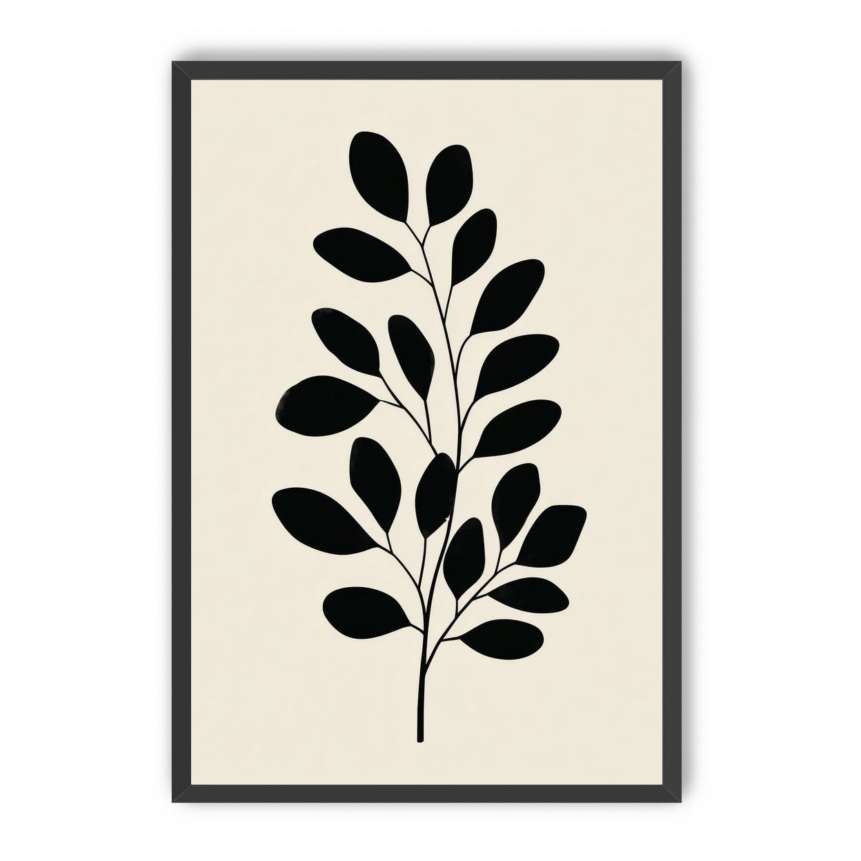 Plant Cutout on Cream