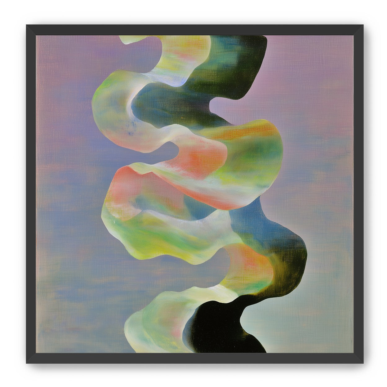 Twisting painted ribbon bands