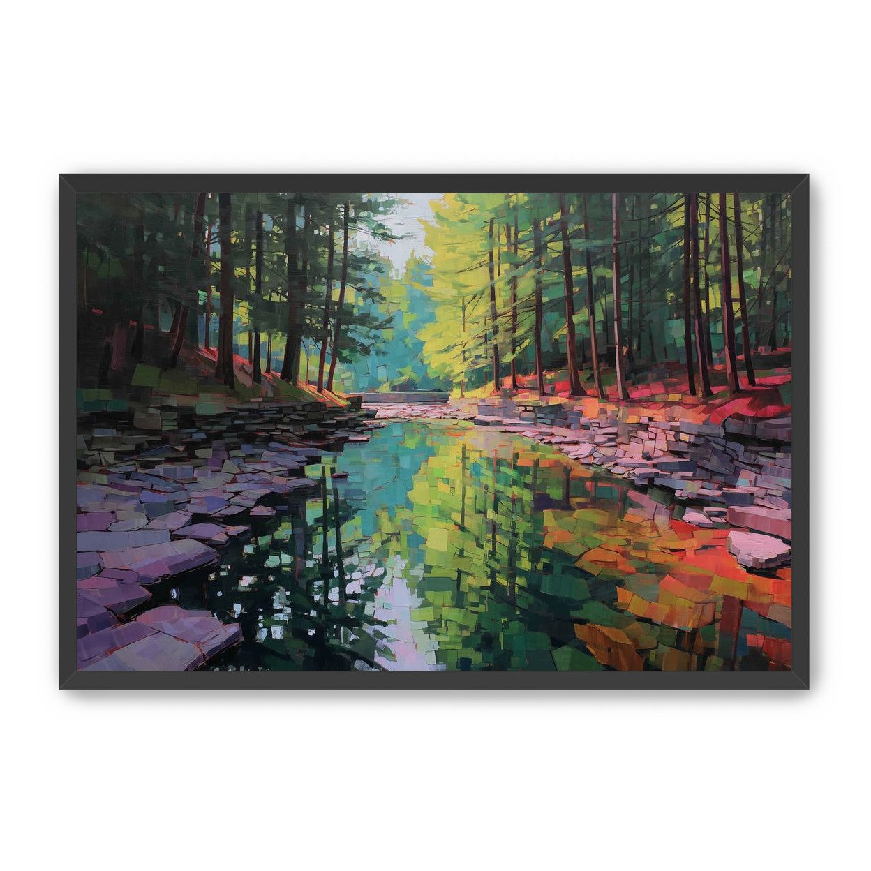 Worn Stones Along a Quiet Creek