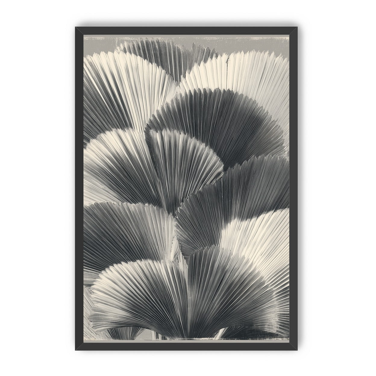 Ginkgo leaves in shadow
