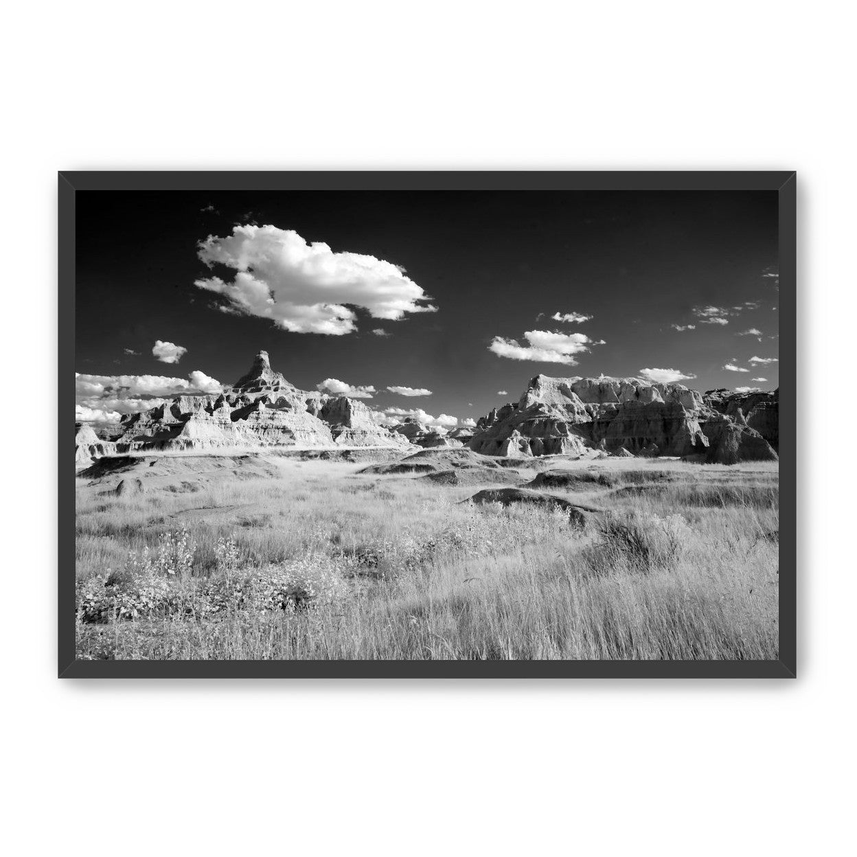 Badlands in Monochrome