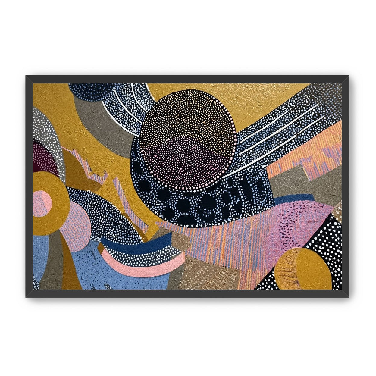 Ochre Ground with Layered Discs