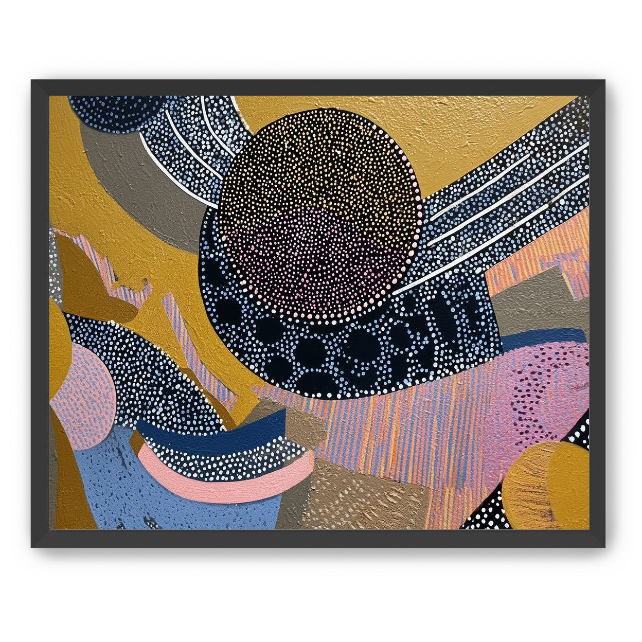 Ochre Ground with Layered Discs