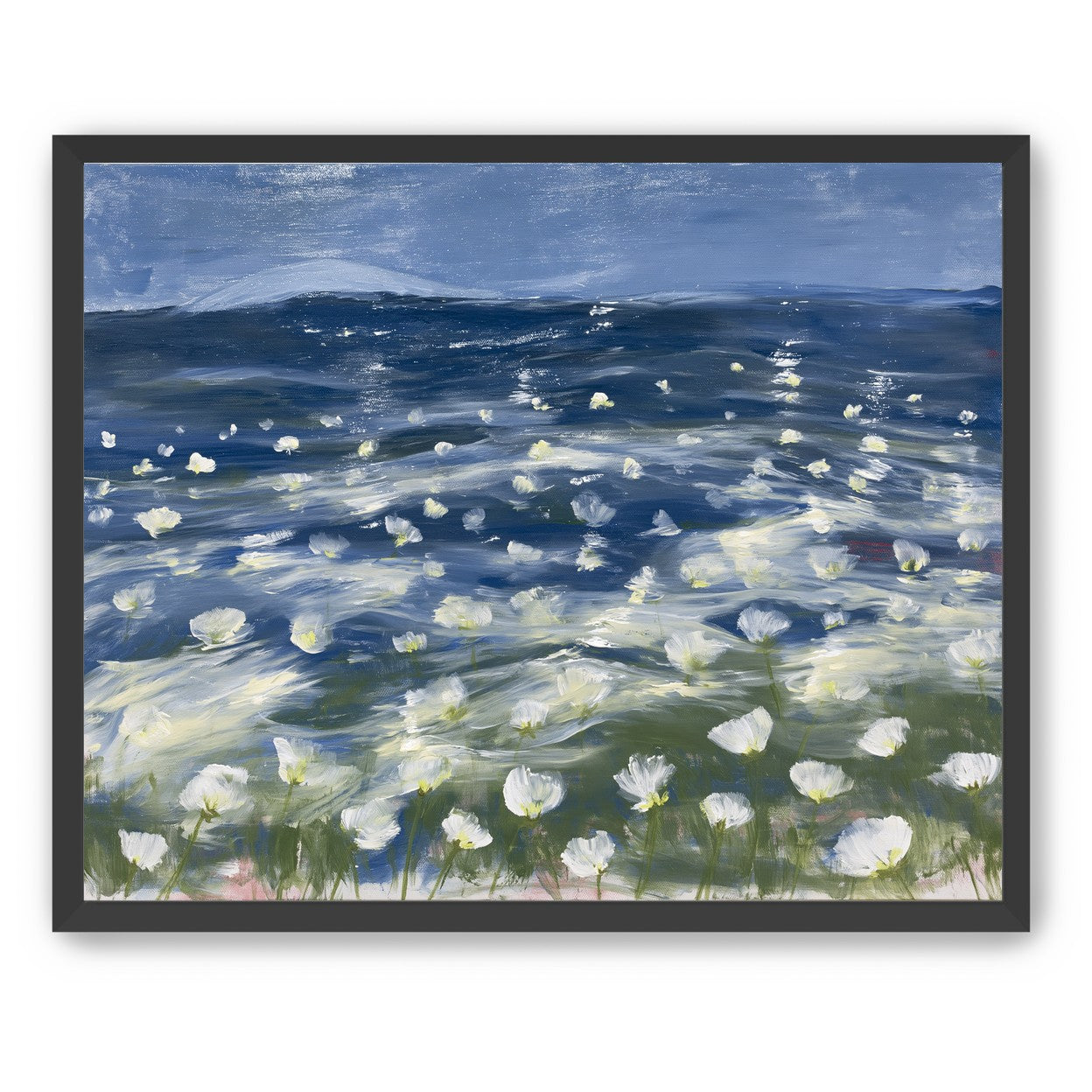 White flowers under blue sky