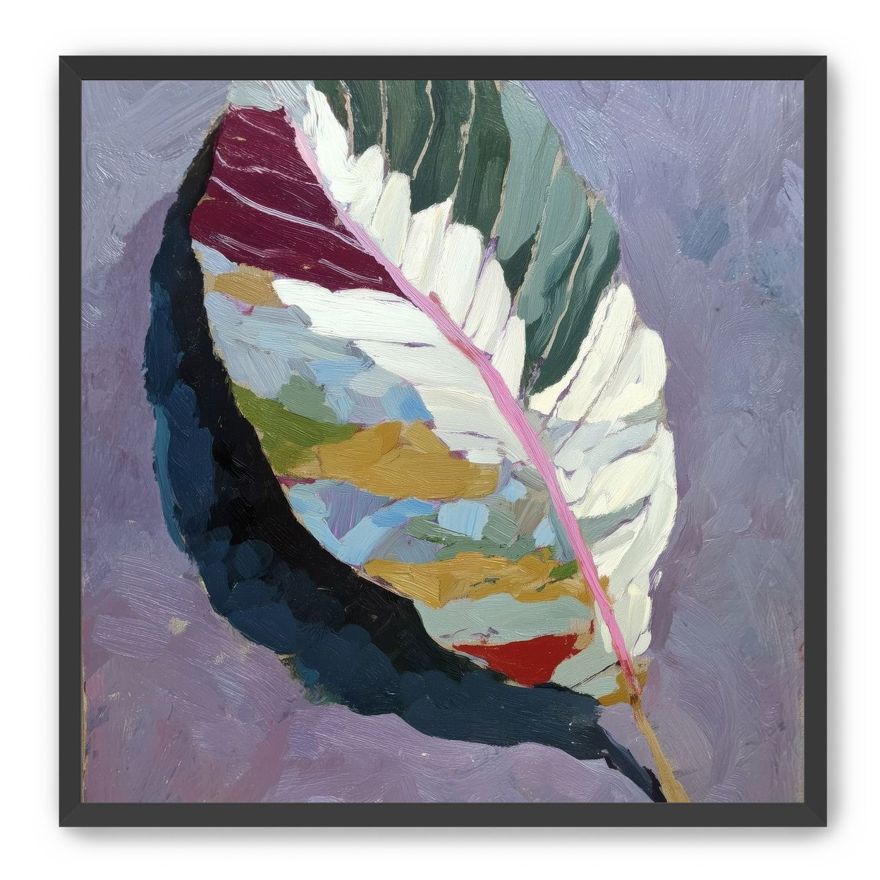 Leaf Form with Divided Color