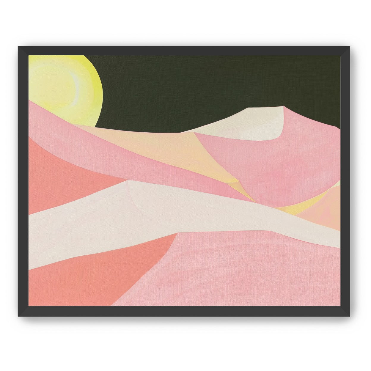 Sun over folded dunes