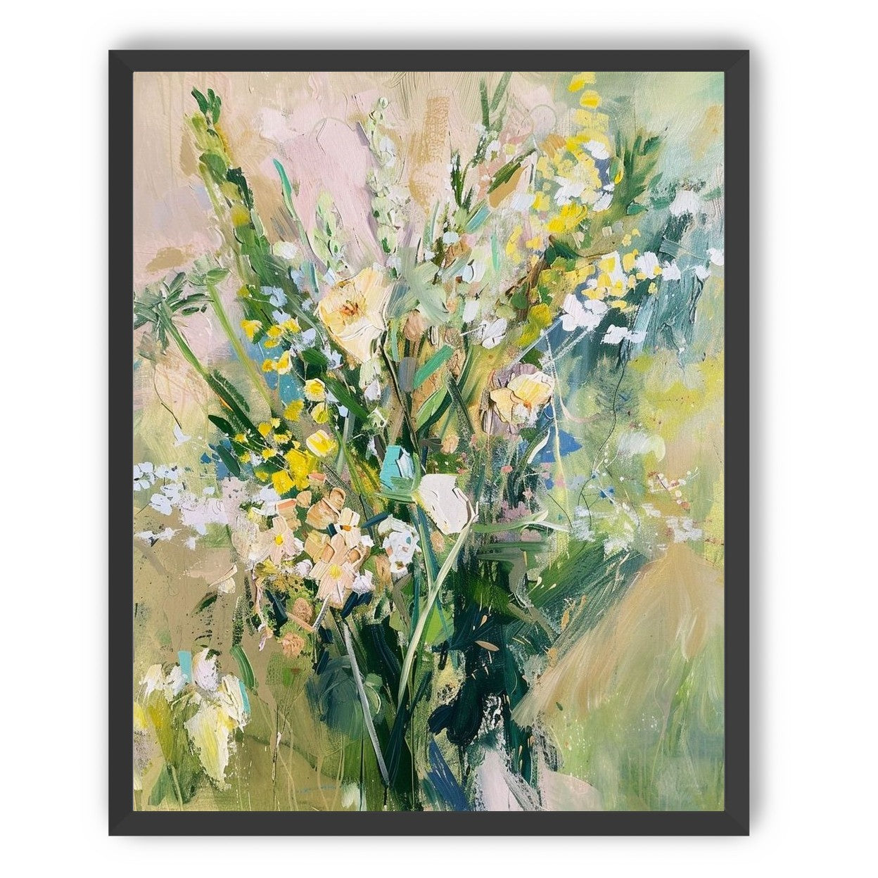 Wildflowers leaning into light