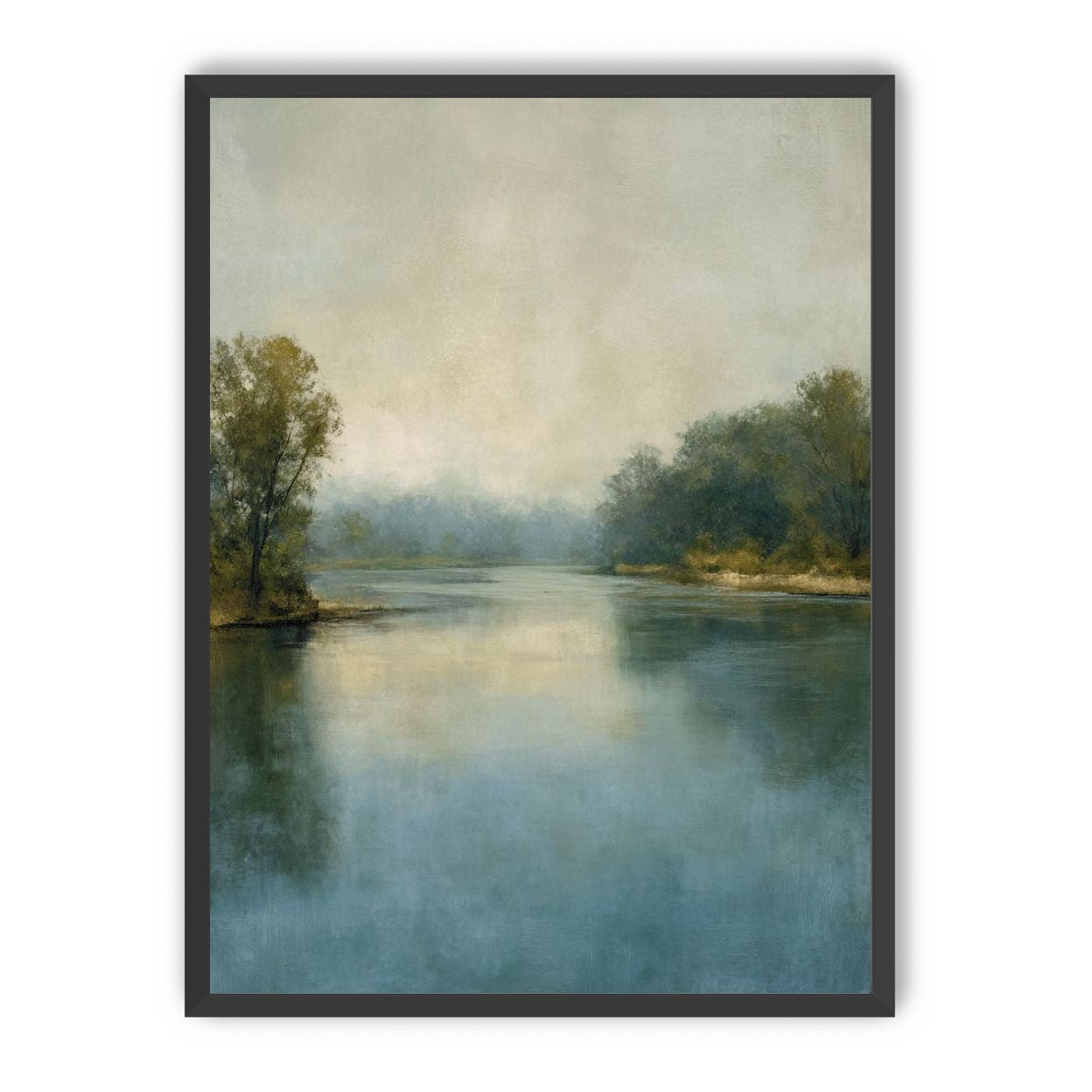 Misty bend in the river