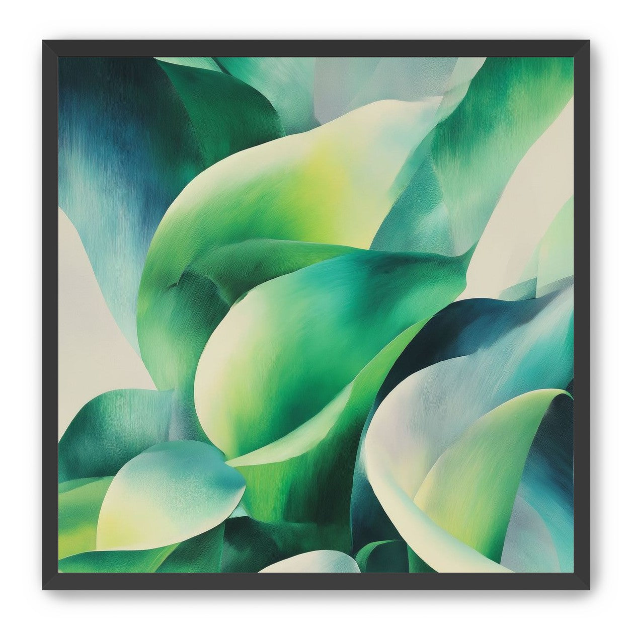 Calla lilies among green shadows