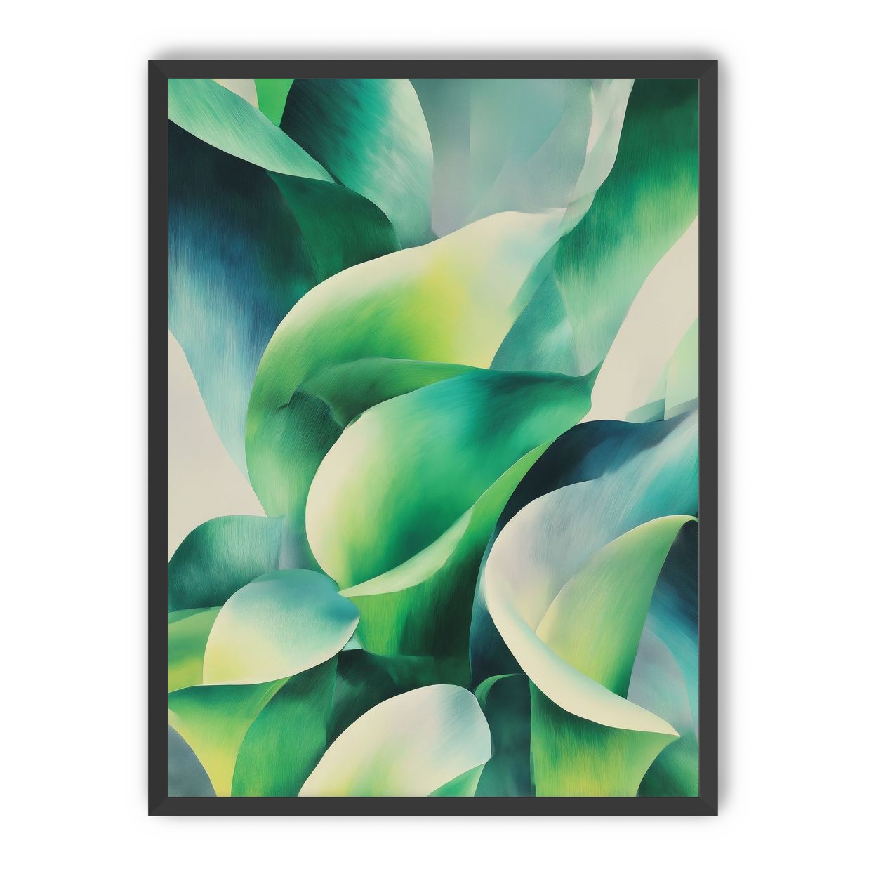 Calla lilies among green shadows