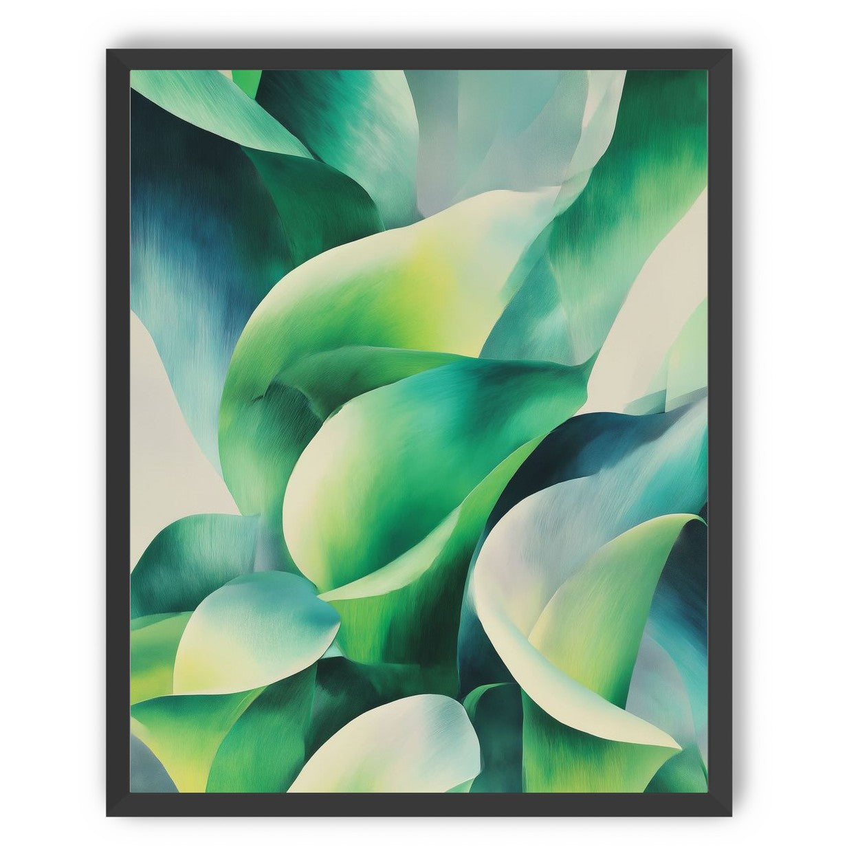 Calla lilies among green shadows