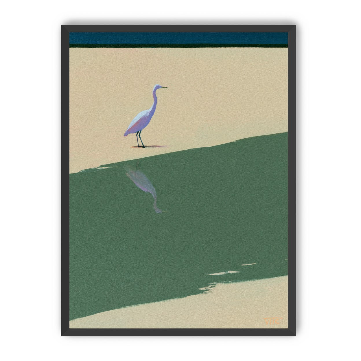 Where the egret doubles