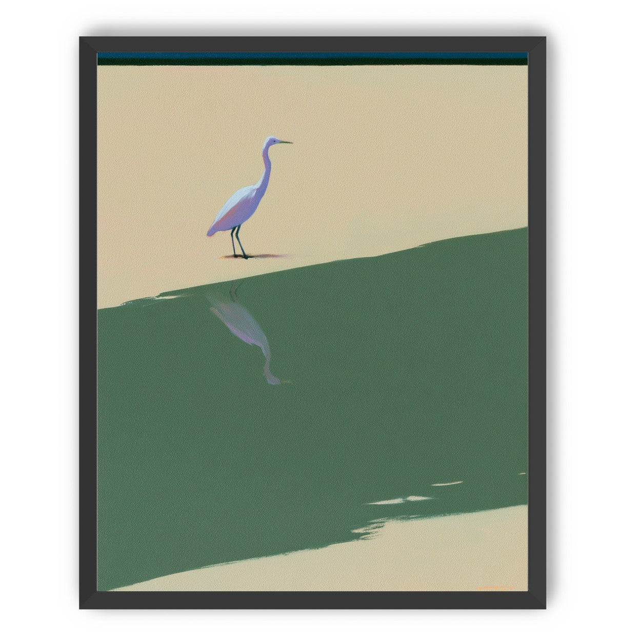 Where the egret doubles