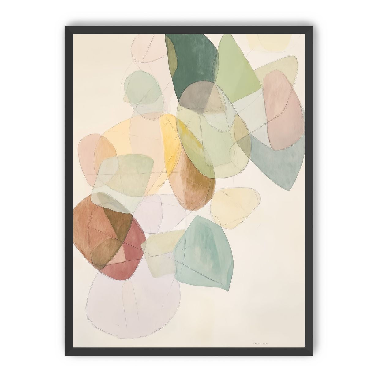 Layered Forms on Paper