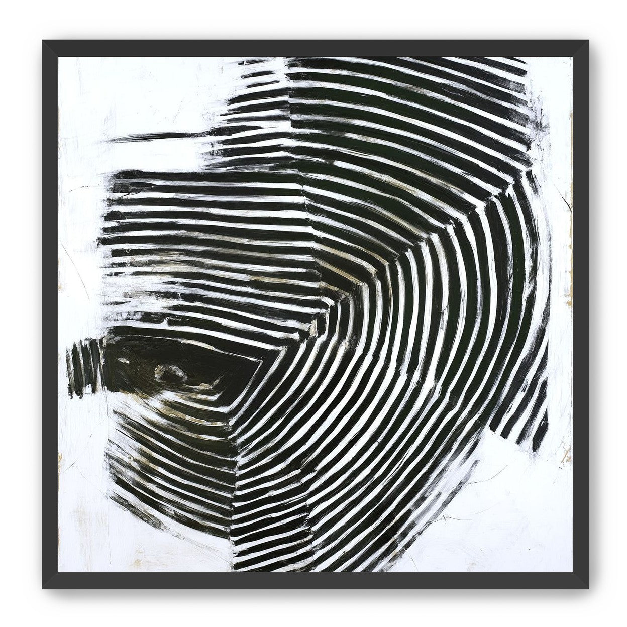 Black bands in white scrape