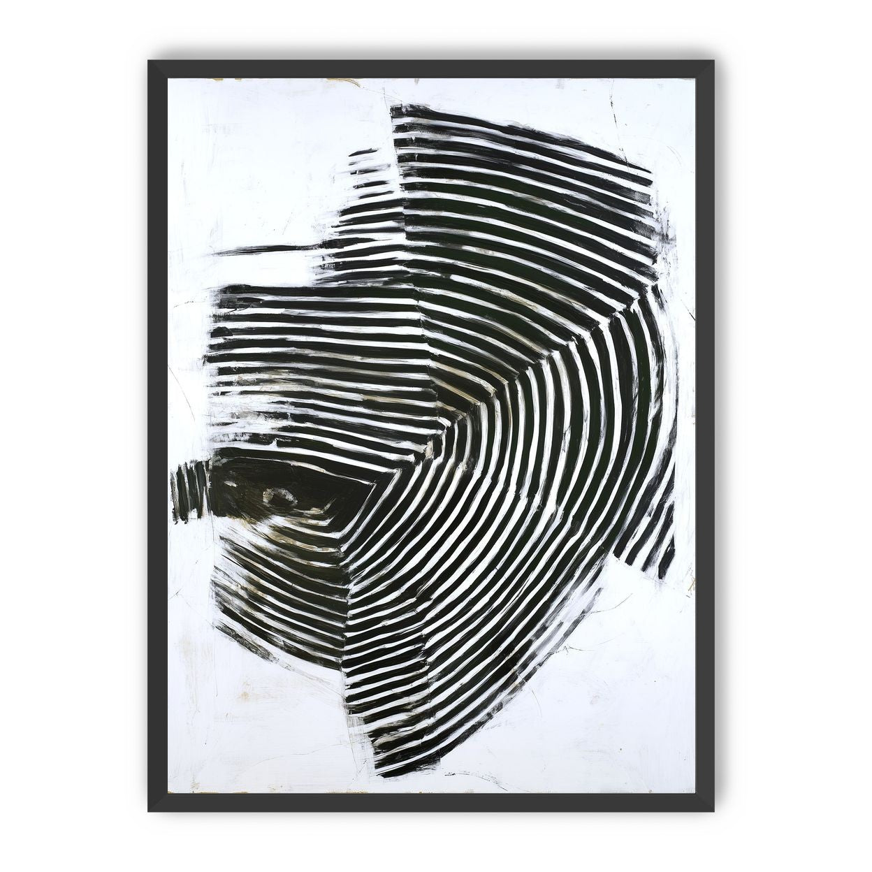 Black bands in white scrape
