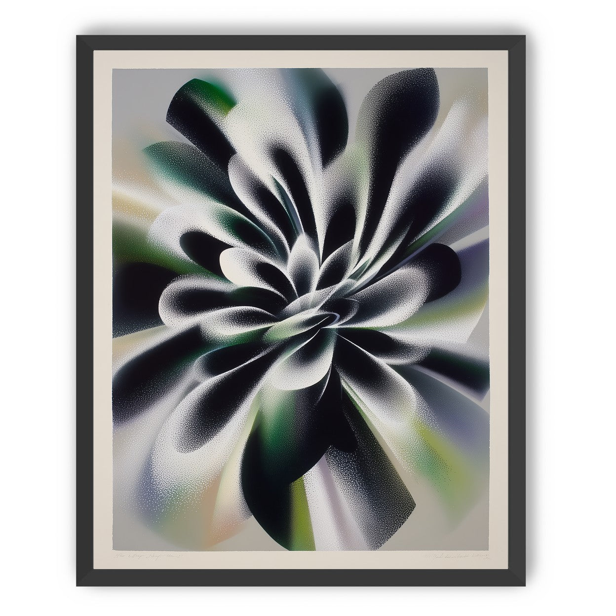 Speckled bloom in motion