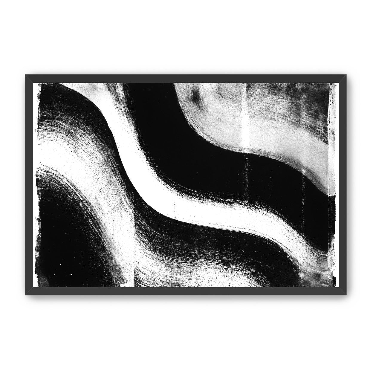 White cut through black