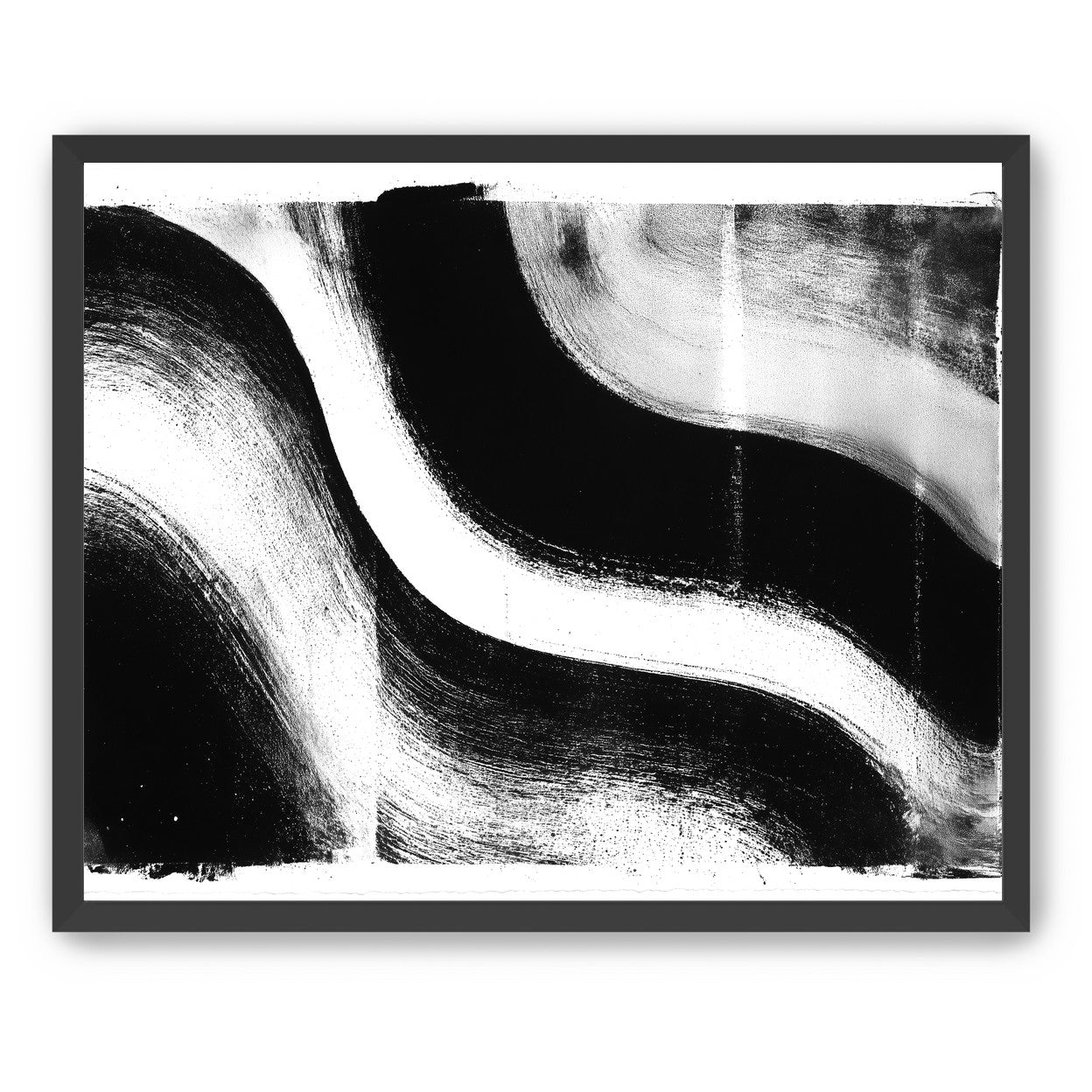White cut through black