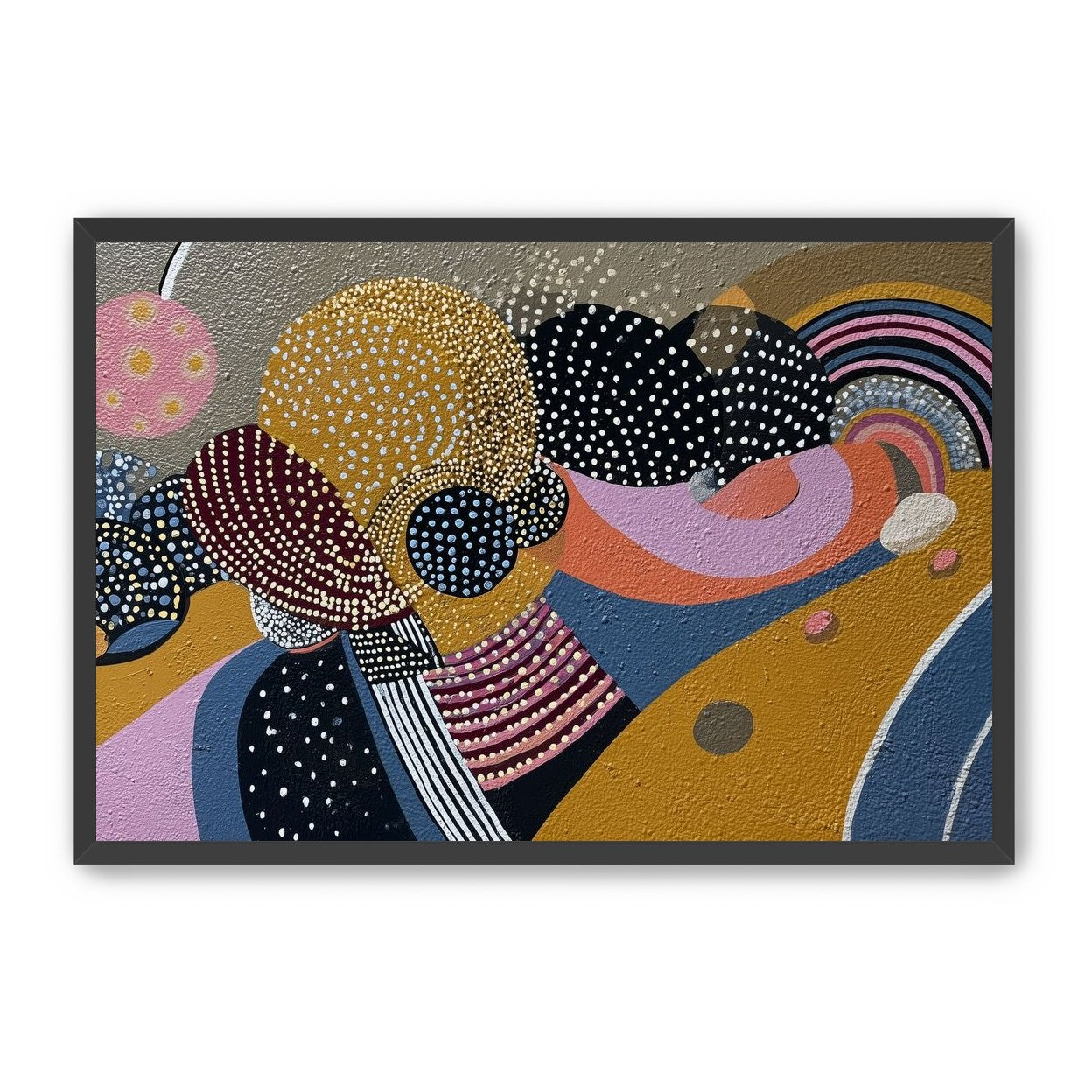 Overlapping Dotted Shapes