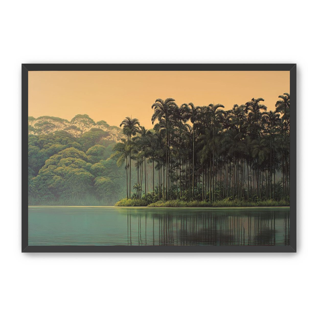 Tall Palms at Water