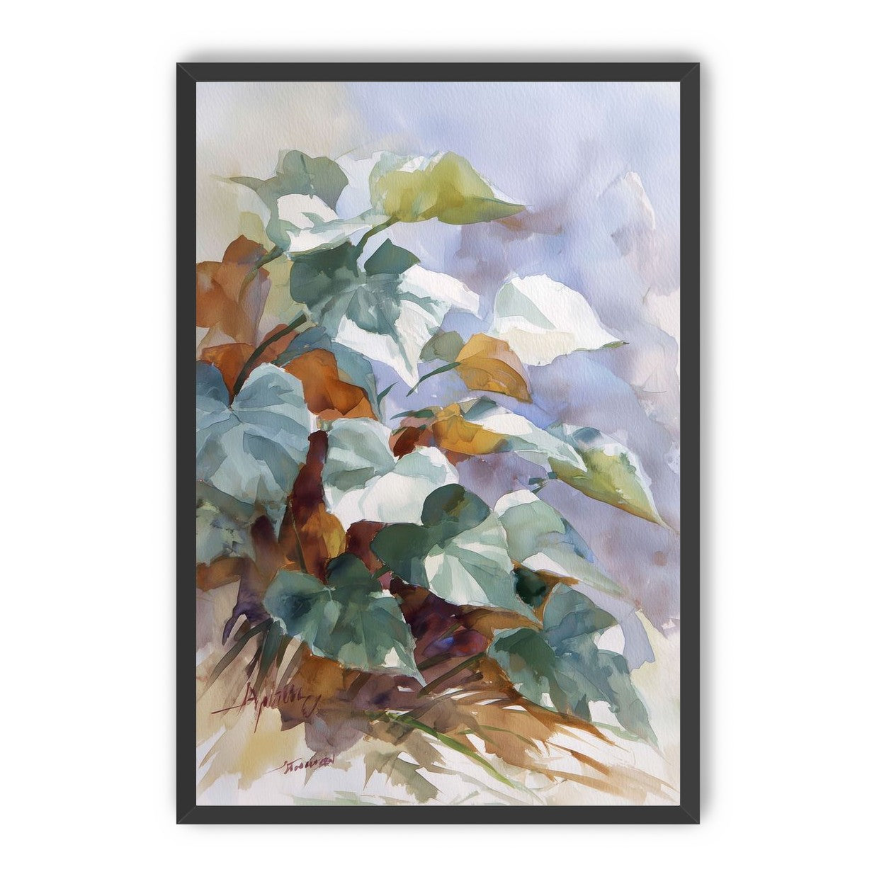 Garden Leaves After Rain