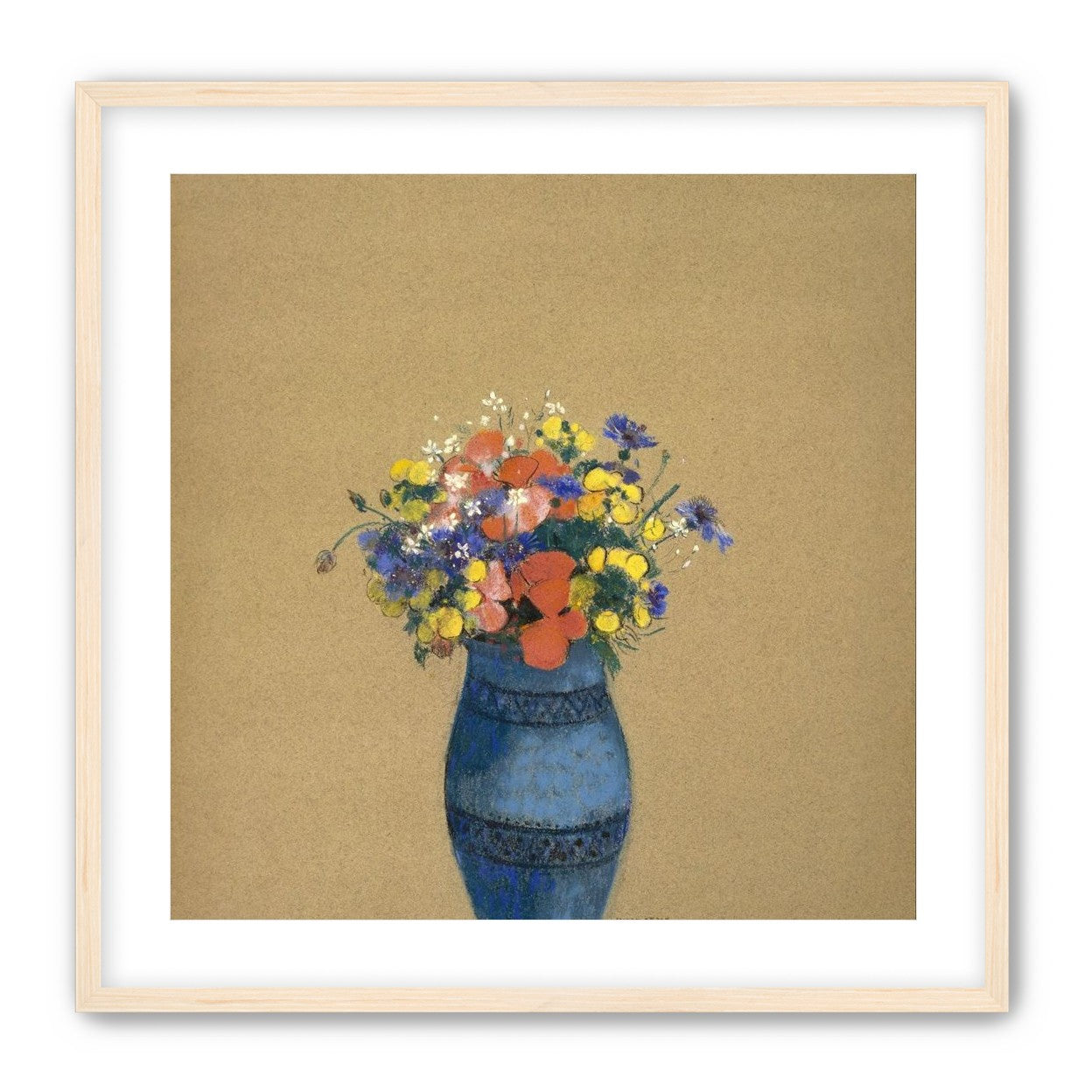 A quiet vase of wildflowers