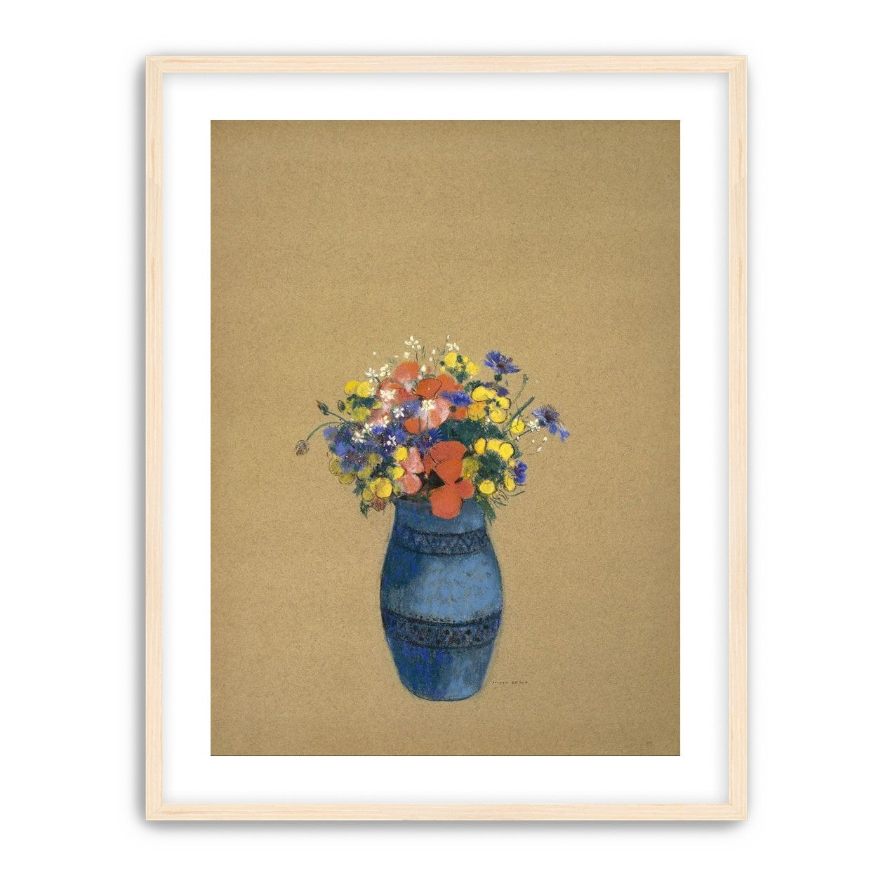 A quiet vase of wildflowers