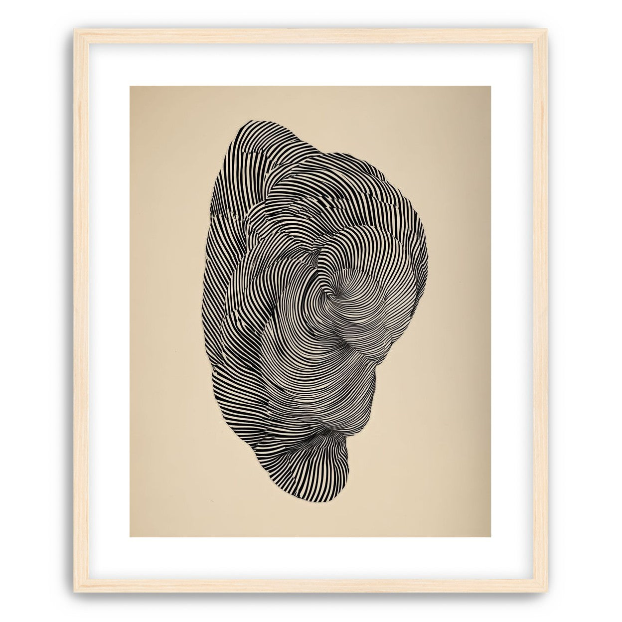 Vortex in a striped head