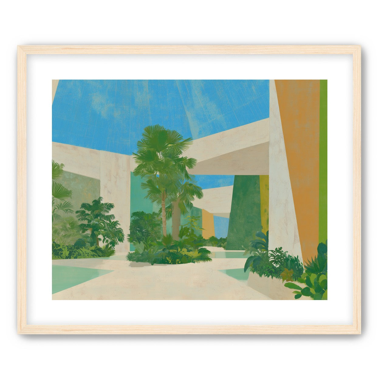Palm shade in the atrium