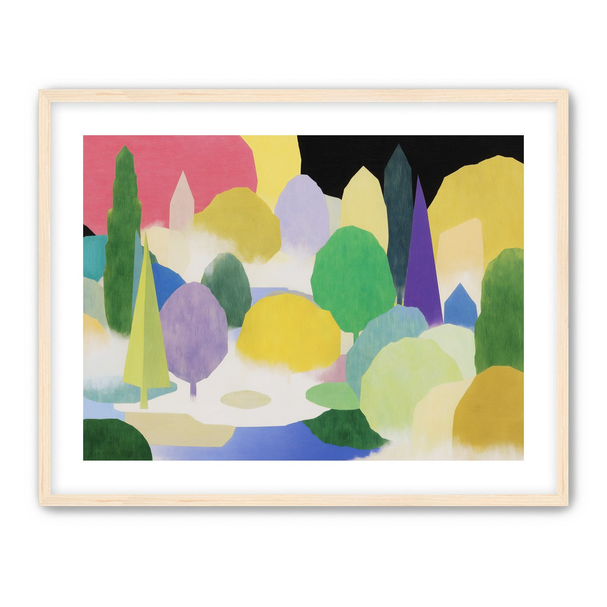 Mist between painted hills