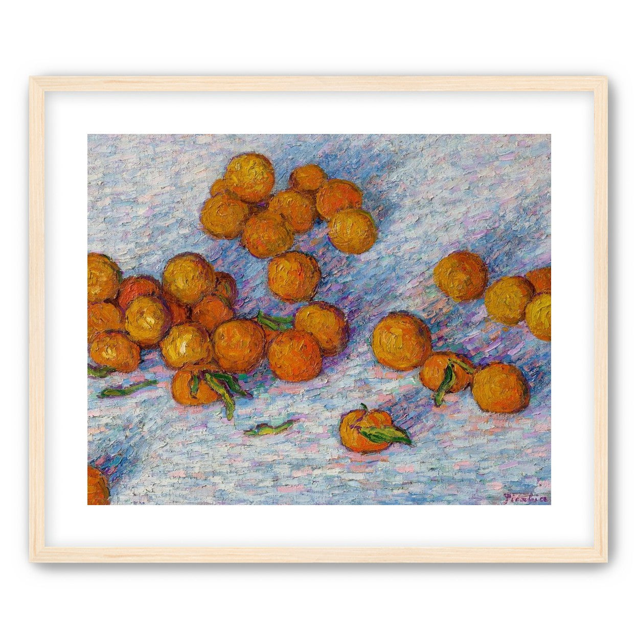 Oranges across the table