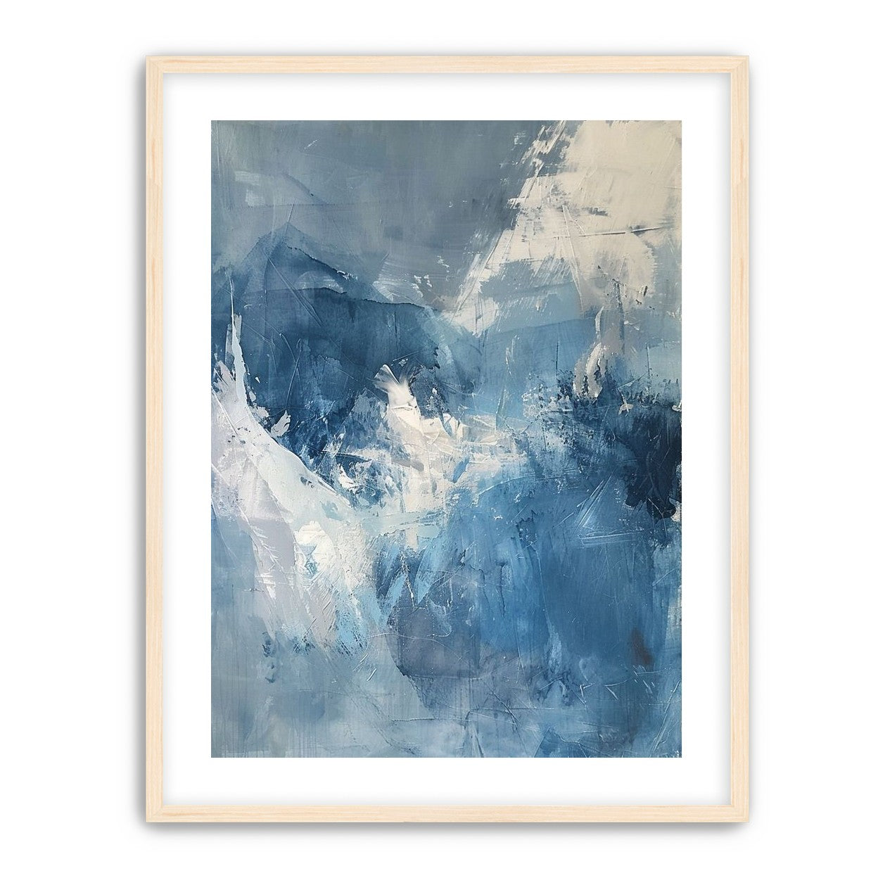 Blue slipping into white