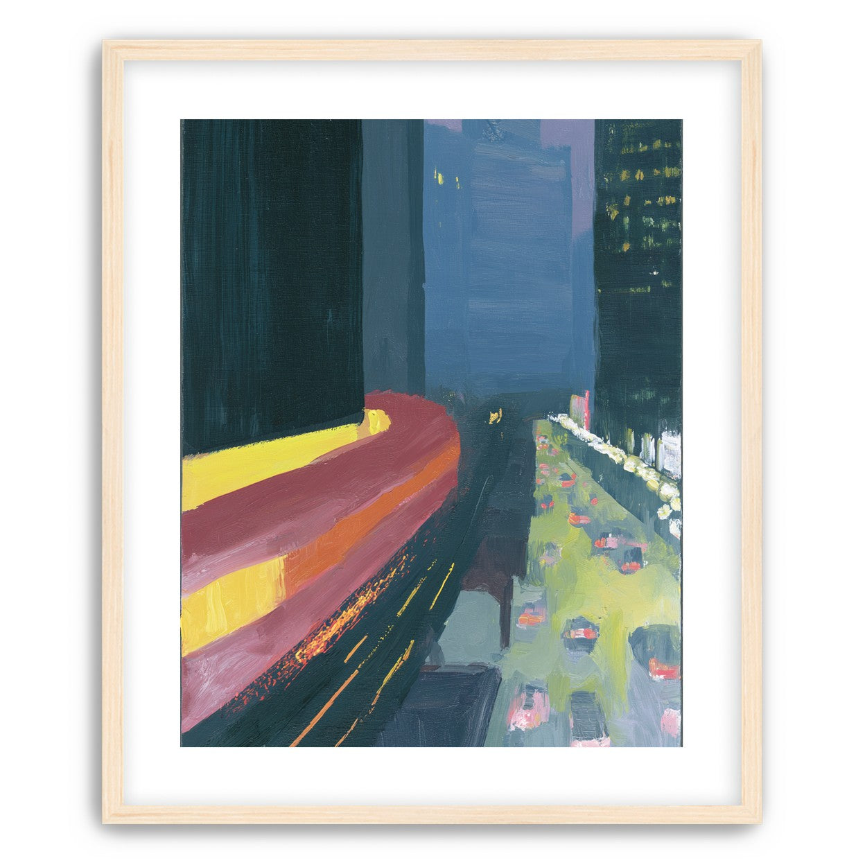 A bright bend downtown
