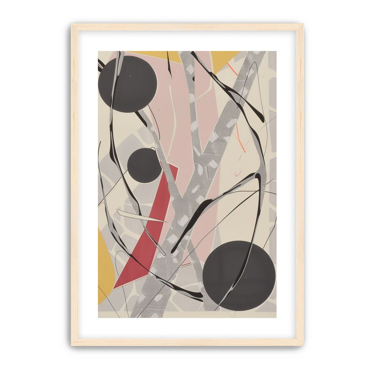 Layered circles with red wedge