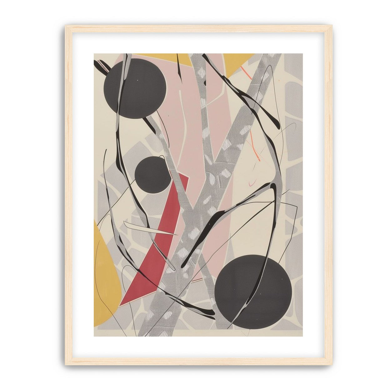Layered circles with red wedge