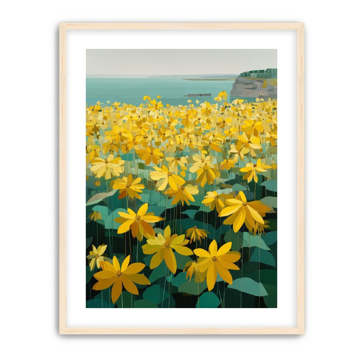 Flowers Along the Water