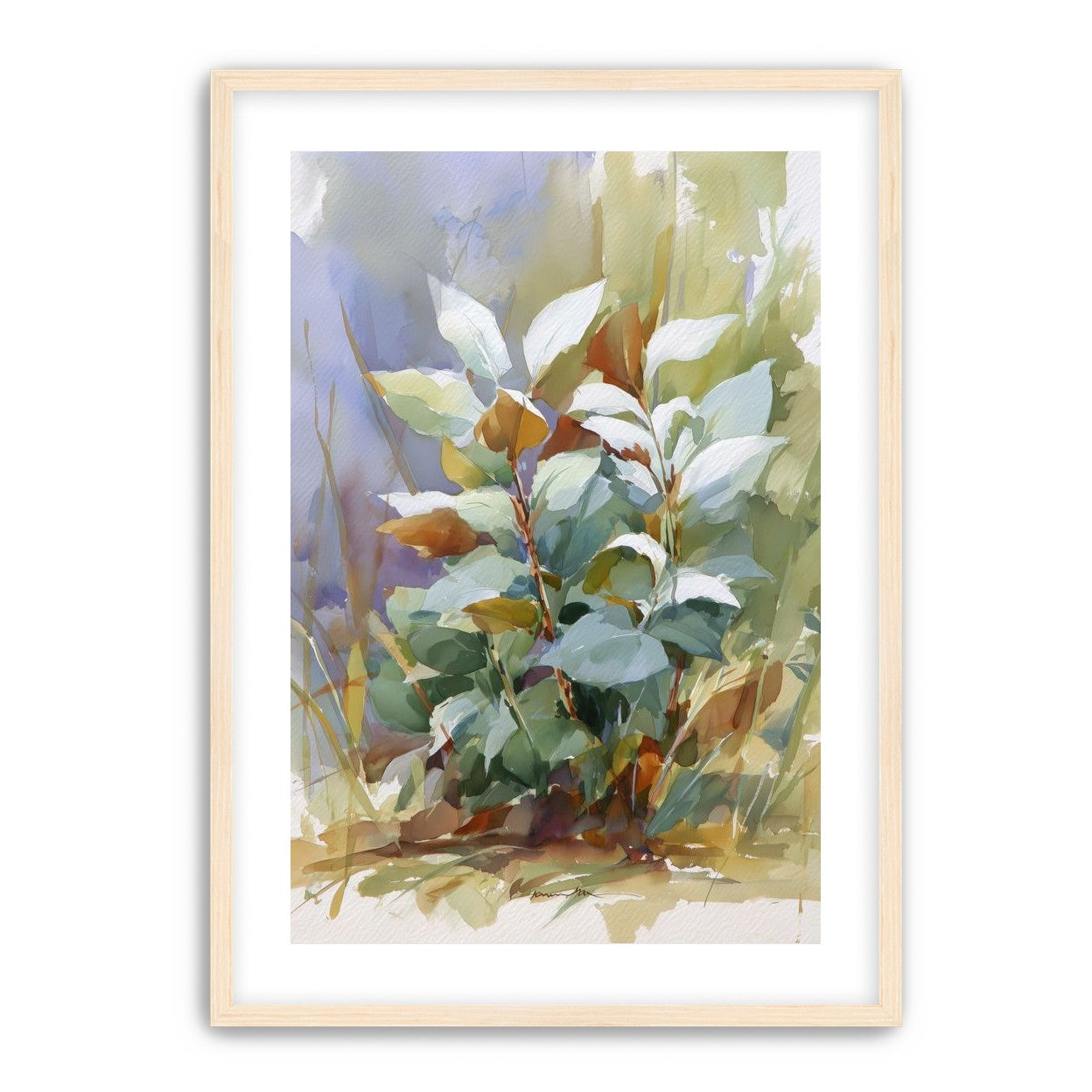 Layered Leaves in Soft Light