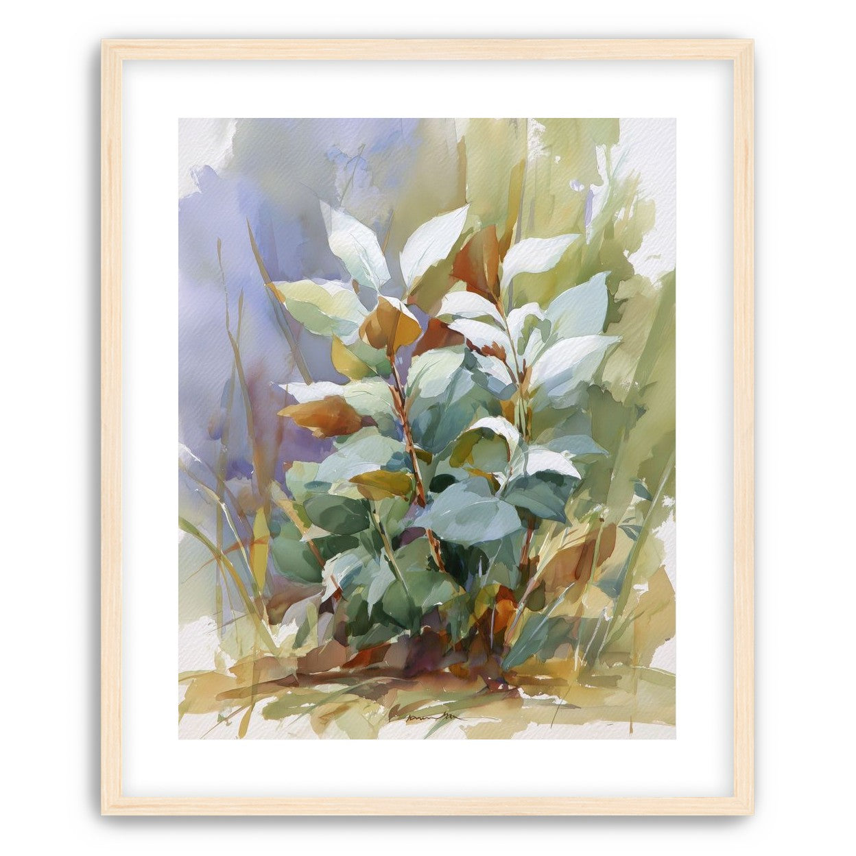 Layered Leaves in Soft Light