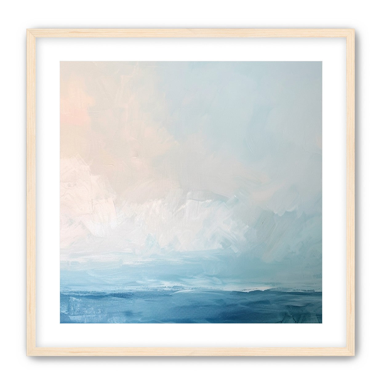 Quiet sea under pale sky