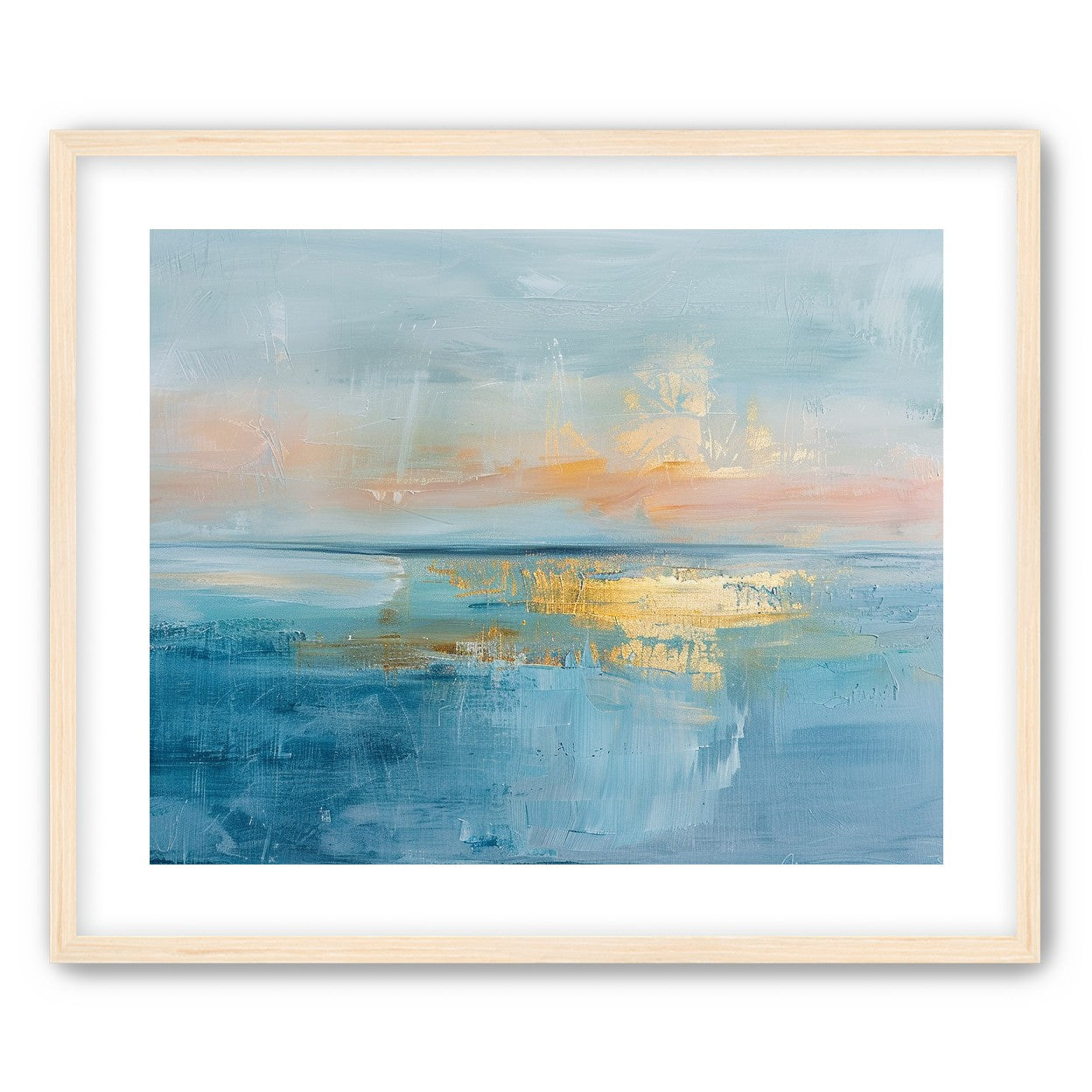 Gold light on quiet water