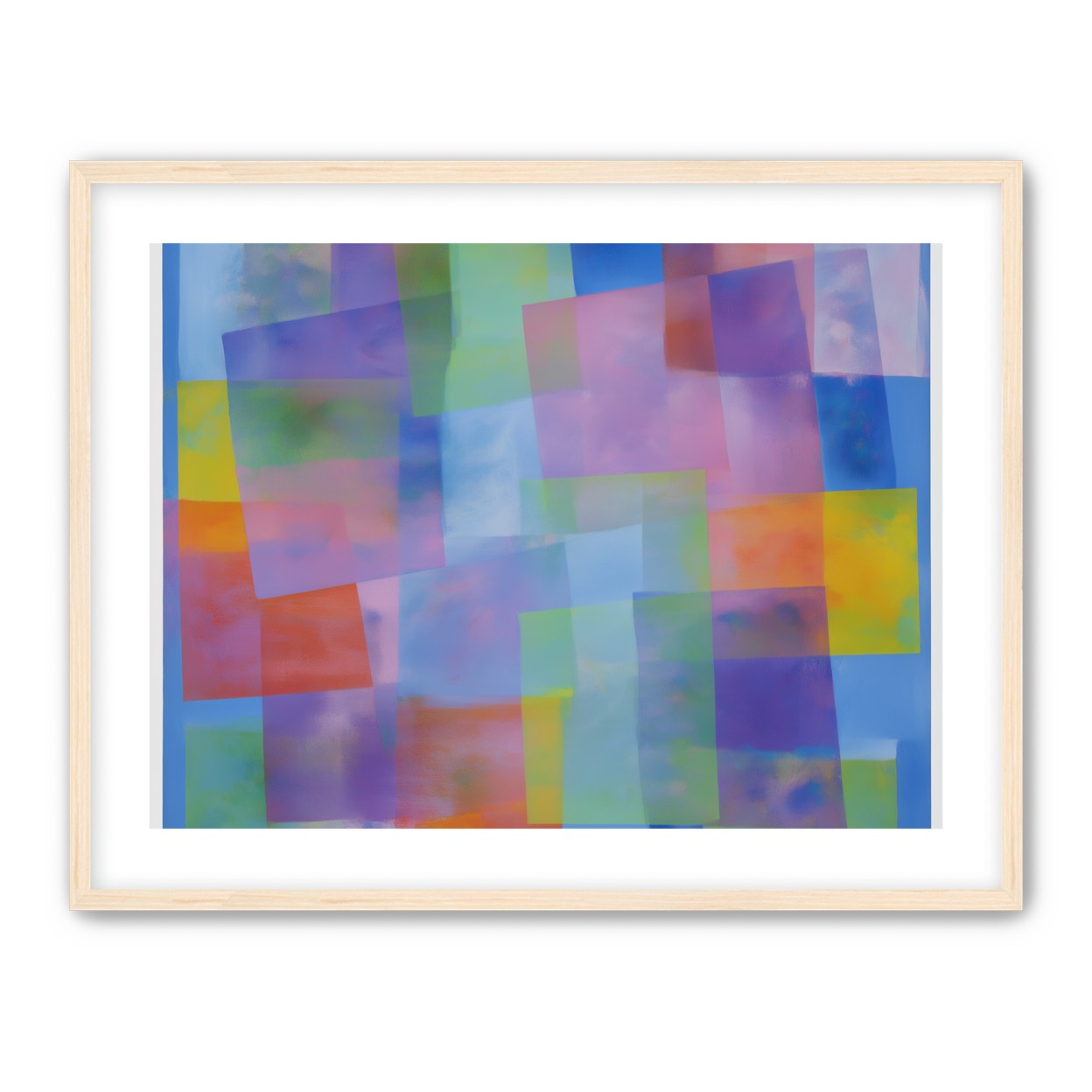 Blue field under shifting pastels