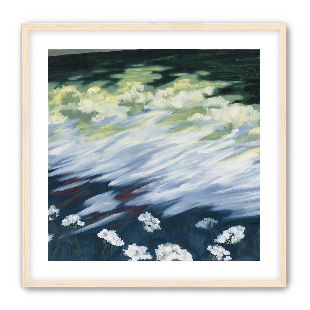Wind skimming the wildflowers