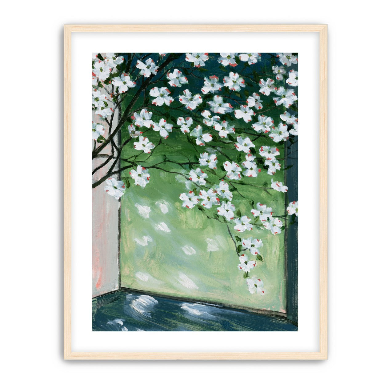Blossoms at the windowpane