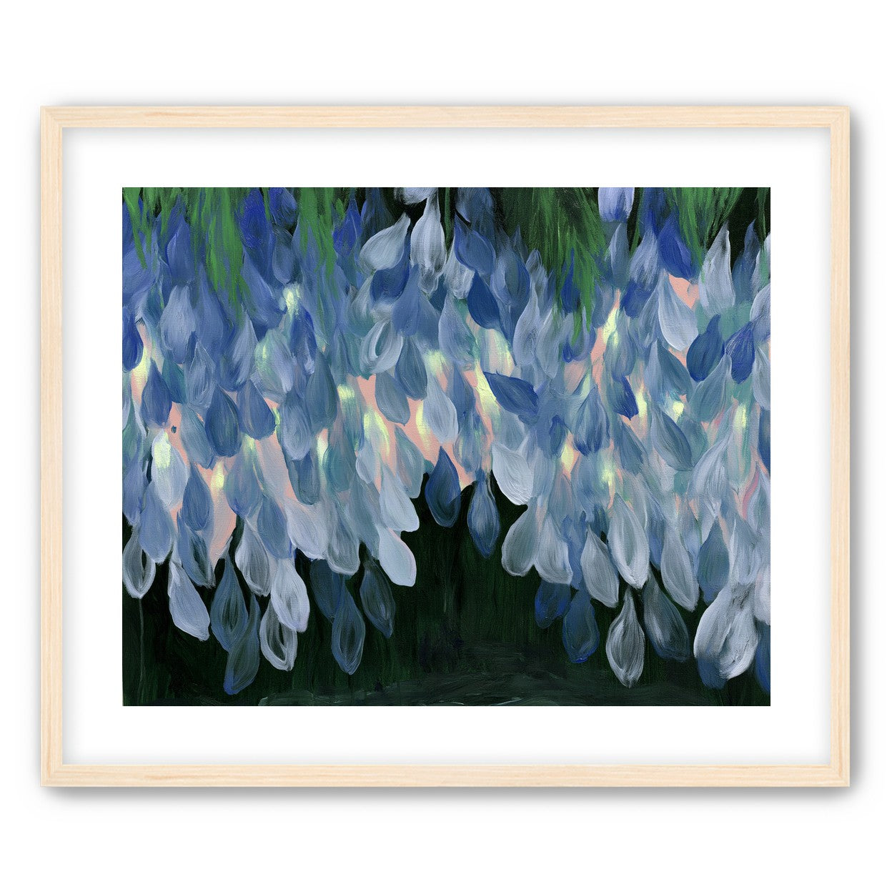 Wisteria over still water