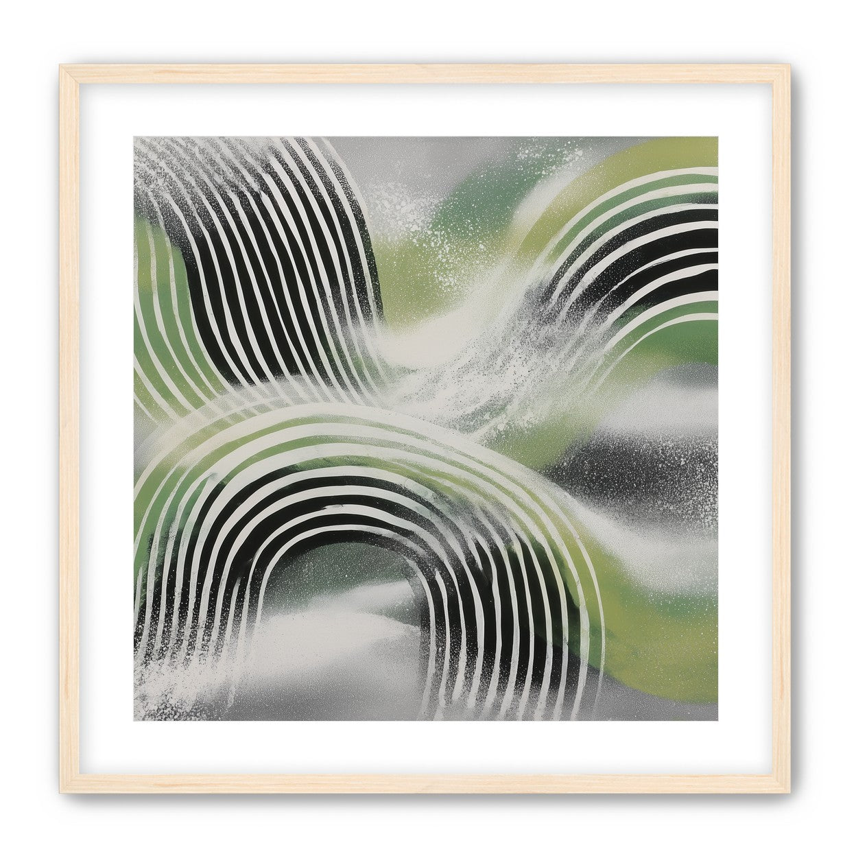 Stripes within the green haze