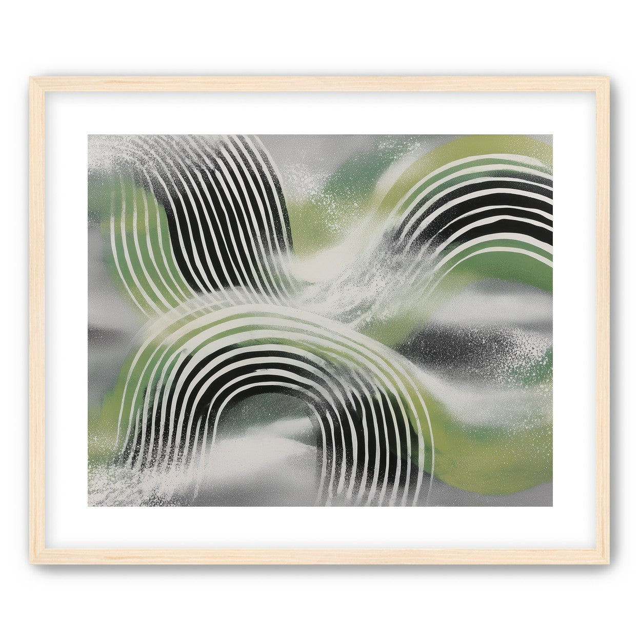 Stripes within the green haze