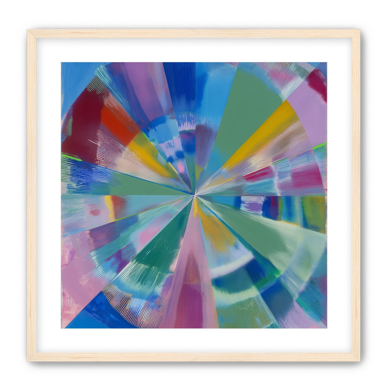 Scraped color at the center