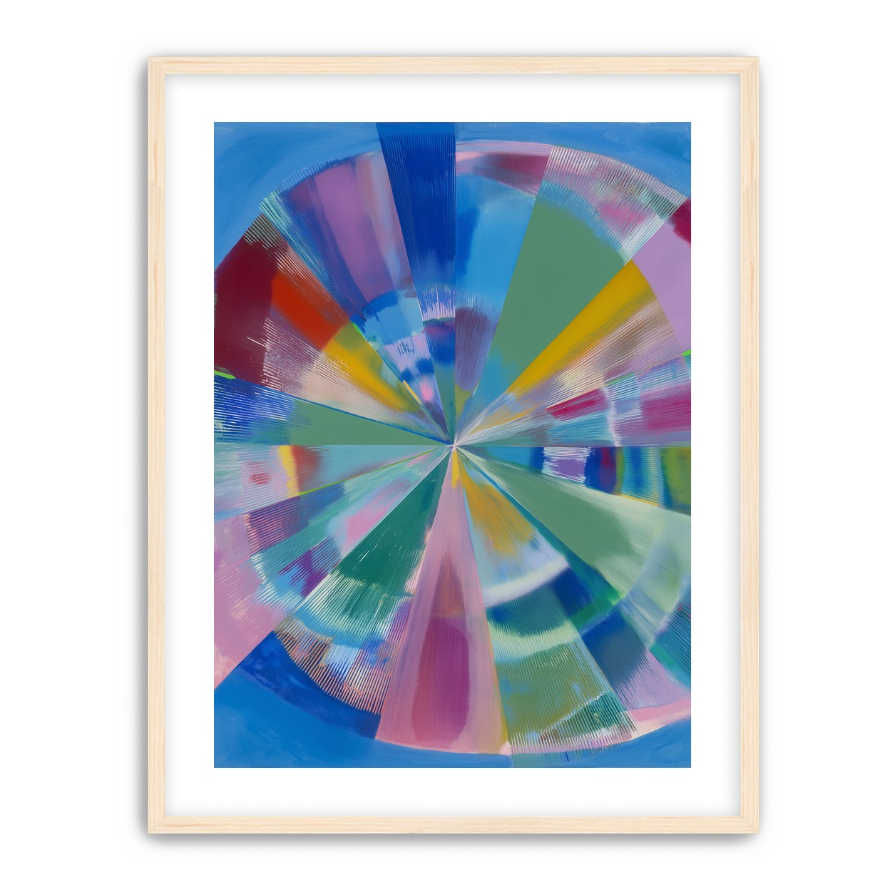 Scraped color at the center